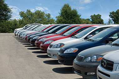 Picture of used cars on a lot